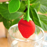 1 PCS Kitchen Supplies Tea Strainer Non-toxic Strawberry Shape Silicone Tea Infuser