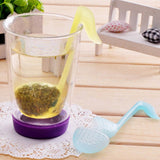 1 PCS Kitchen Supplies Tea Strainer Non-toxic Strawberry Shape Silicone Tea Infuser