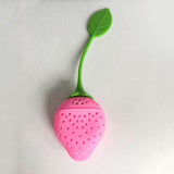 1 PCS Kitchen Supplies Tea Strainer Non-toxic Strawberry Shape Silicone Tea Infuser